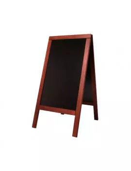 Lavagna Sandwich A-Board Securit - 75x135 cm - Mogano - SBS-M-135 (Nero)