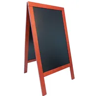 Lavagna Sandwich A-Board Securit - 75x135 cm - Mogano - SBS-M-135 (Nero)