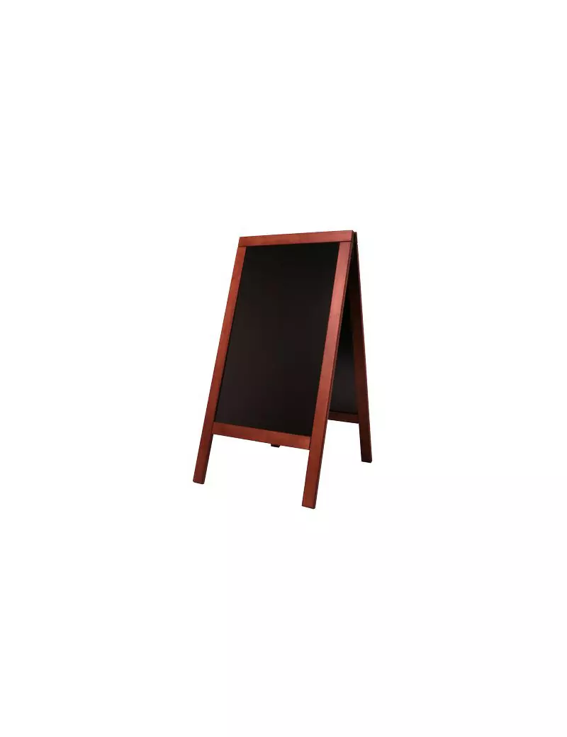 Lavagna Sandwich A-Board Securit - 75x135 cm - Mogano - SBS-M-135 (Nero)