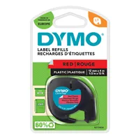 Nastro Originale Dymo S0721630 - 91203 - 12 mm x 4 m - Plastica (Rosso)