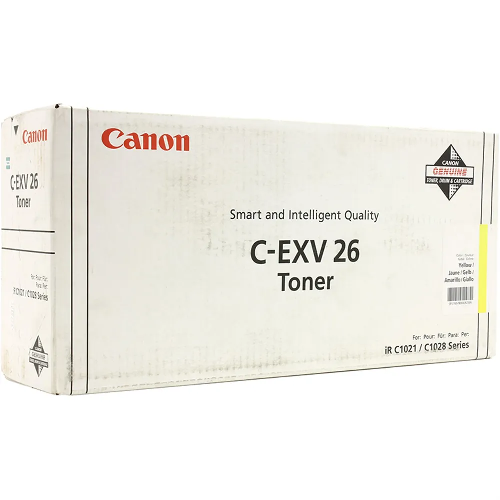 Toner Originale Canon C-EXV26y 1657B006 (Giallo 6000 pagine)