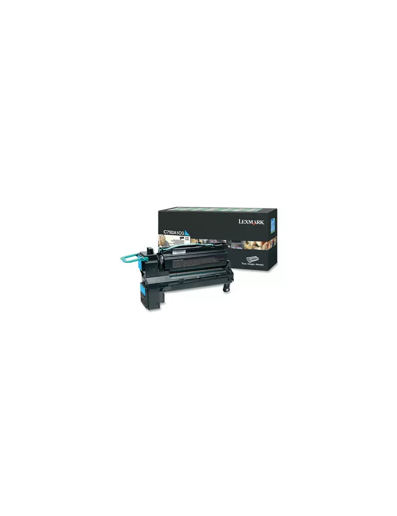 Toner Originale Lexmark C792A1CG (Ciano 6000 pagine)