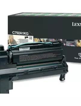 Toner Originale Lexmark C792A1KG (Nero 6000 pagine)