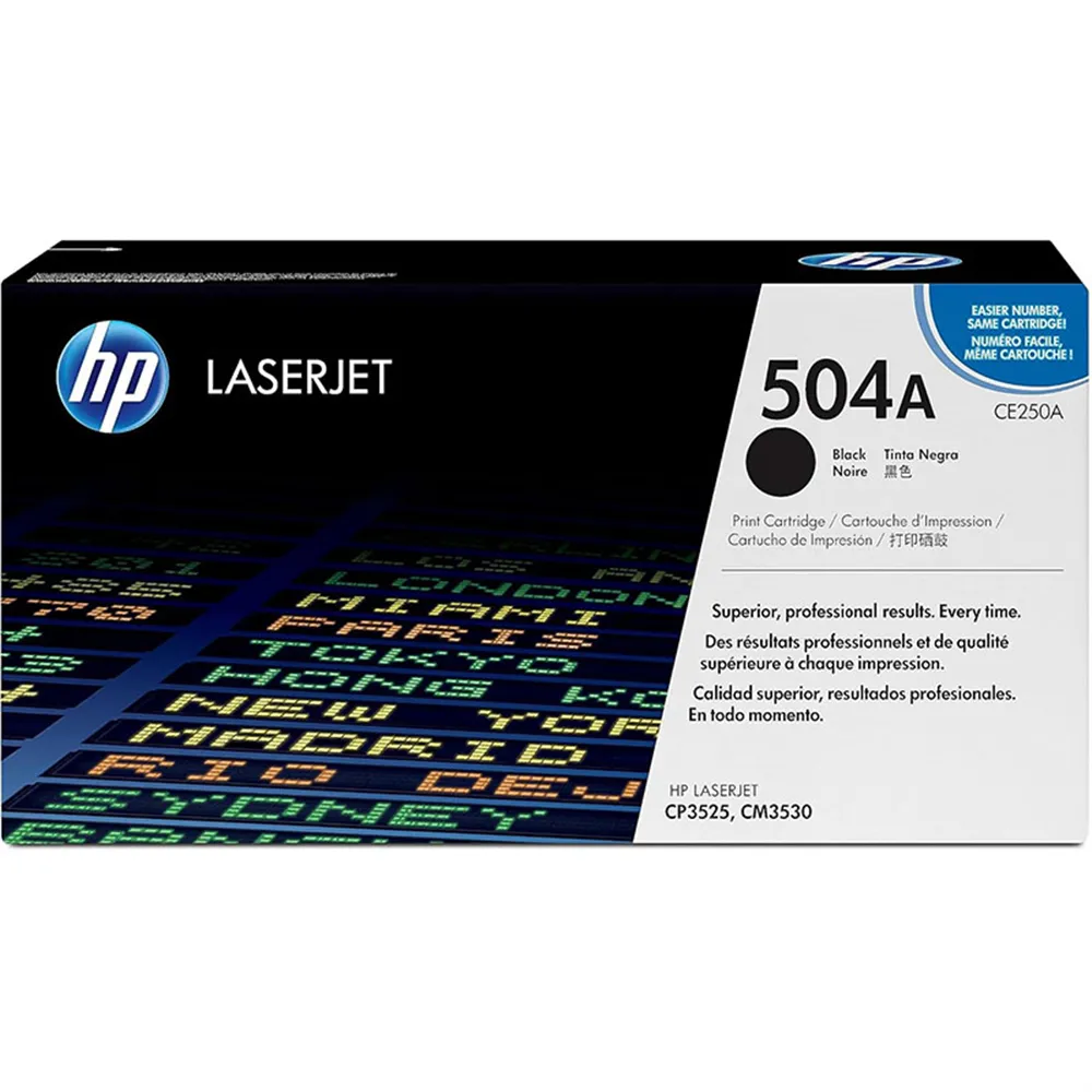 Toner Originale HP CE250A 504A (Nero 5000 pagine)