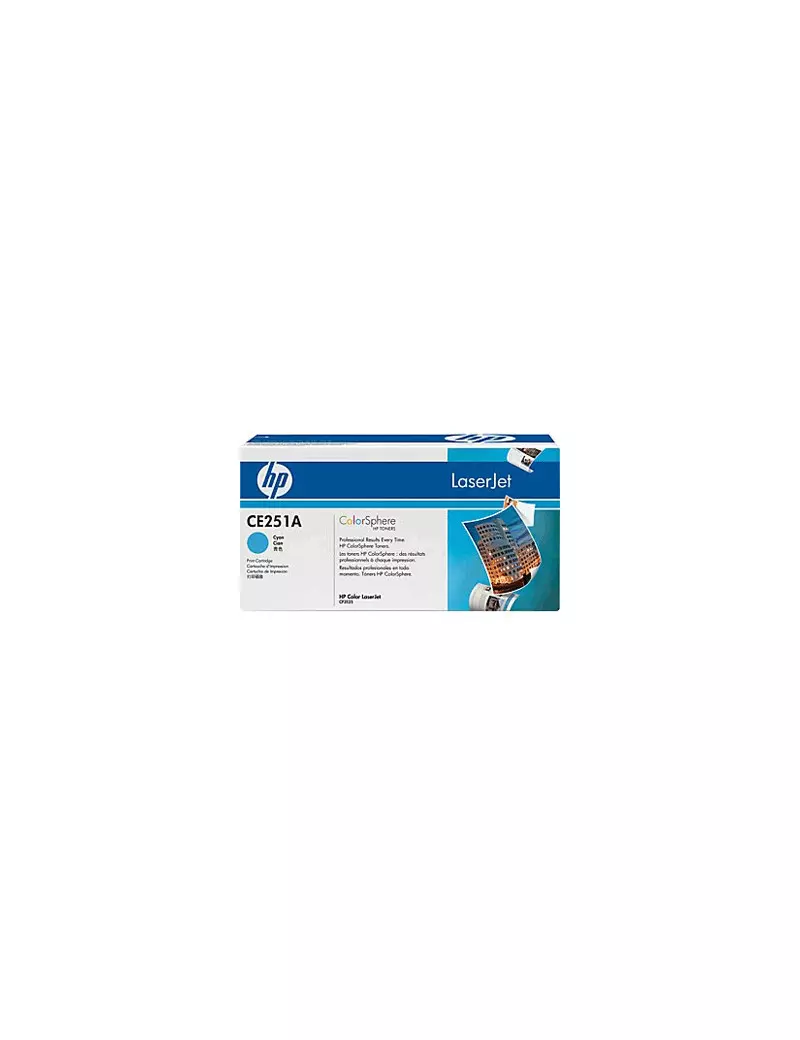 Toner Originale HP CE251A 504A (Ciano 7000 pagine) Toner Originale HP CE251A 504A (Ciano 7000 pagine)