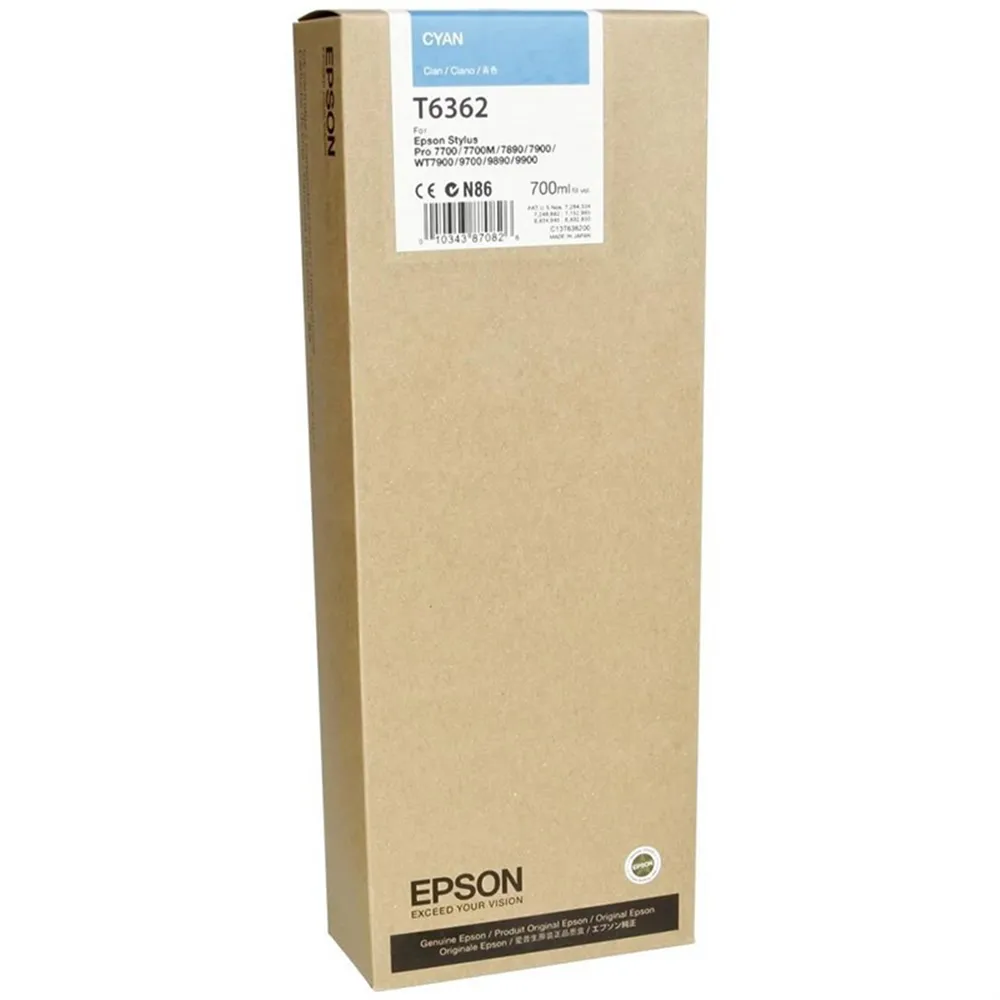 Cartuccia Originale Epson T636200 (Ciano 700 ml)