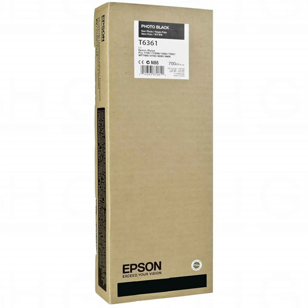 Cartuccia Originale Epson T636100 (Nero Foto 700 ml)