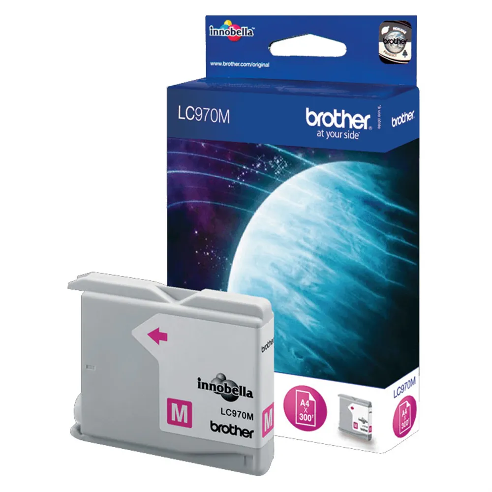 Cartuccia Originale Brother LC-970M (Magenta 300 pagine)