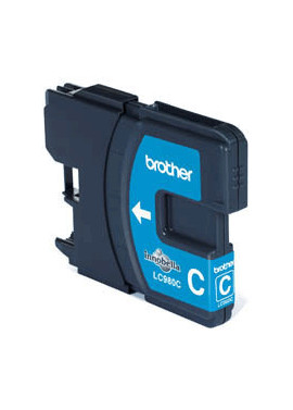 Cartuccia Originale Brother LC-980C (Ciano 260 pagine)