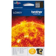 Cartuccia Originale Brother LC-980Y (Giallo 260 pagine)