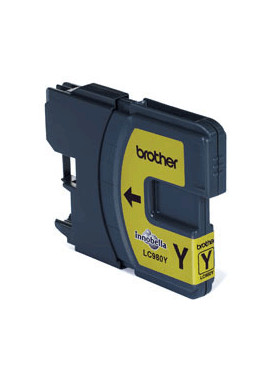 Cartuccia Originale Brother LC-980Y (Giallo 260 pagine)