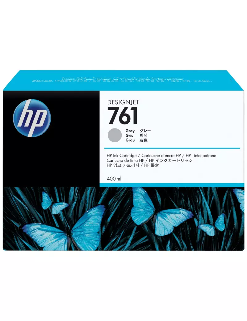 Cartuccia Originale HP CM995A 761 (Grigio 400 ml) Cartuccia Originale HP CM995A 761 (Grigio 400 ml)