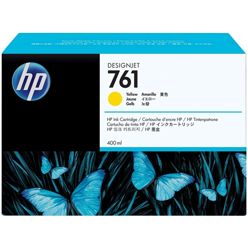 Cartuccia Originale HP CM992A 761 (Giallo 400 ml)