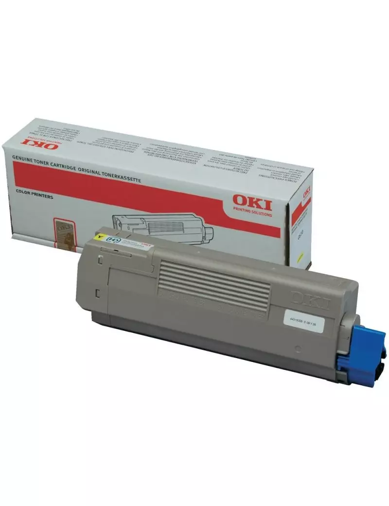 Toner Originale Oki 44315305 (Giallo 6000 pagine)