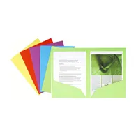 Cartellina in Cartoncino Bahia Exacompta - Doppia Tasca - 24x32 cm - 220 g - 415000E (Assortiti Conf. 25)