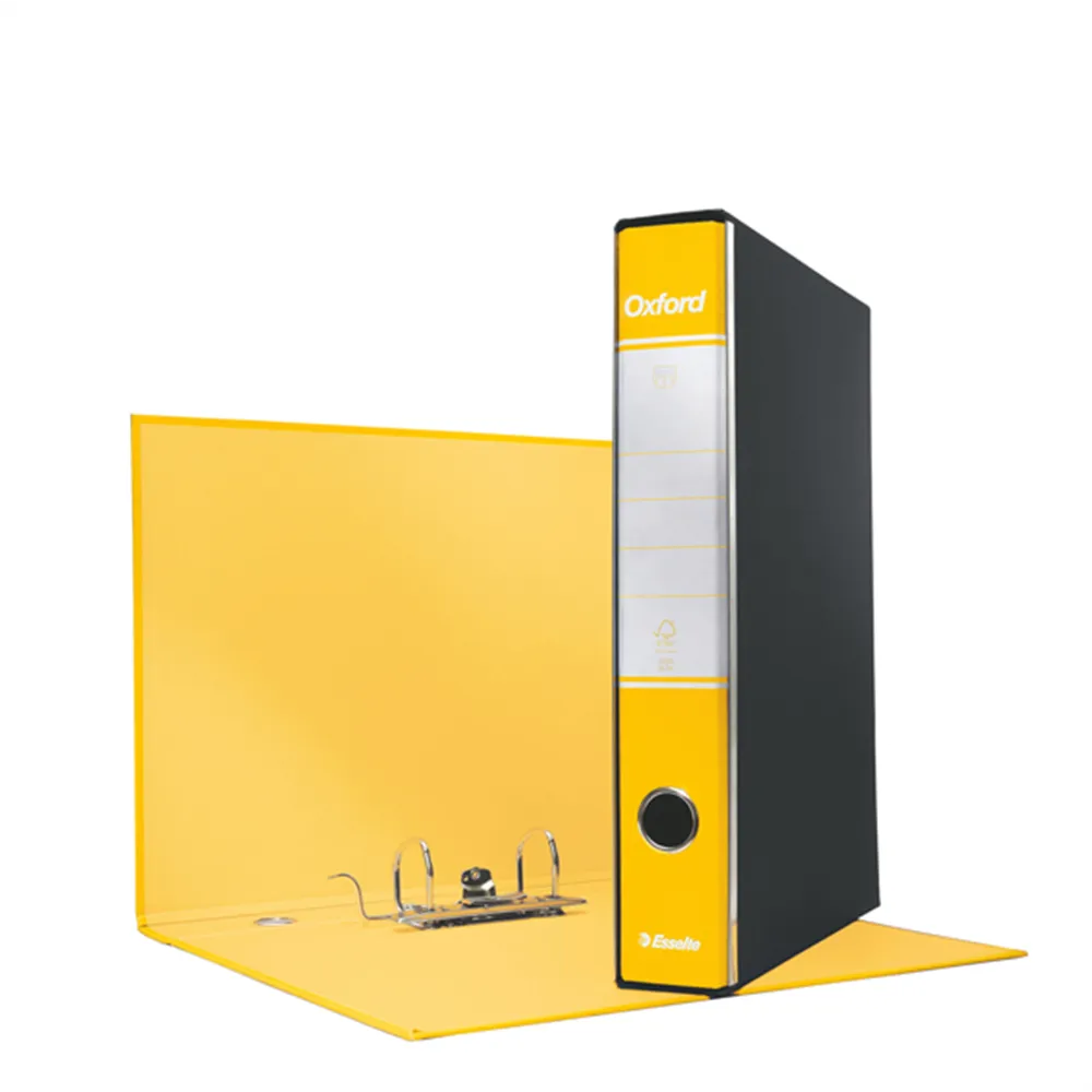 Registratore Oxford G84 Esselte - Protocollo - Dorso 5 - 23x33 cm - 390784090 (Giallo Conf. 8)