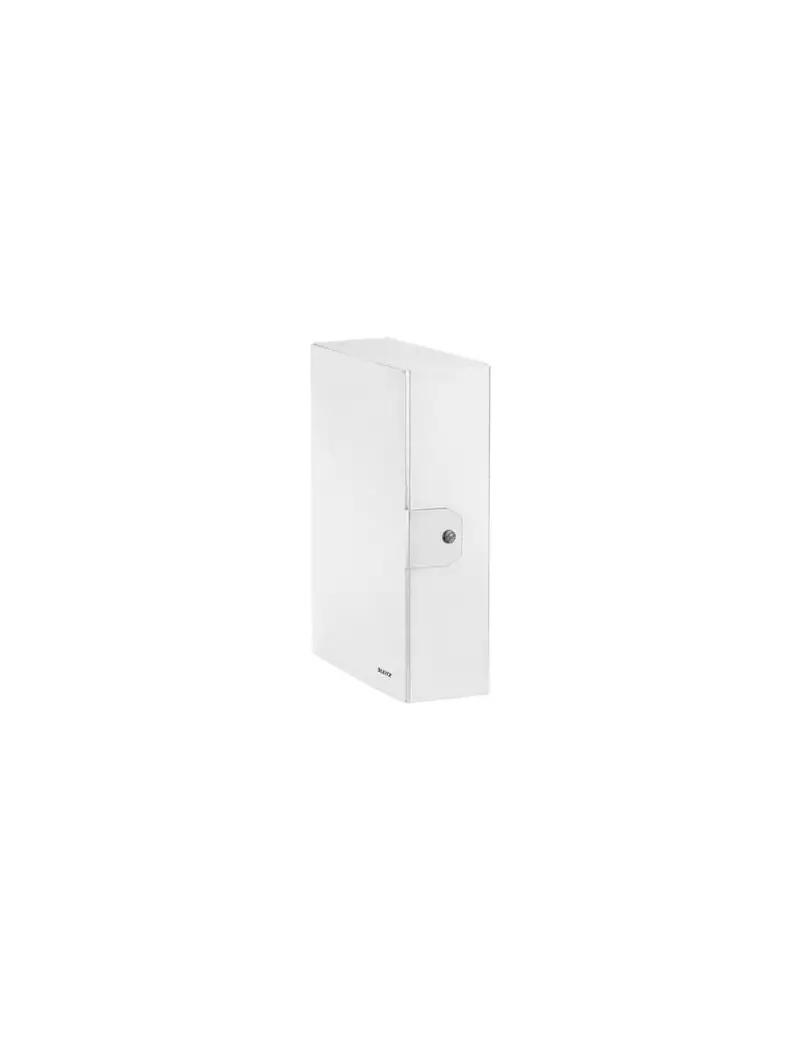 Cartella a Scatola con Bottone WoW Leitz - Dorso 10 - 25x35 cm - 39680001 (Bianco Perlato Conf. 5)