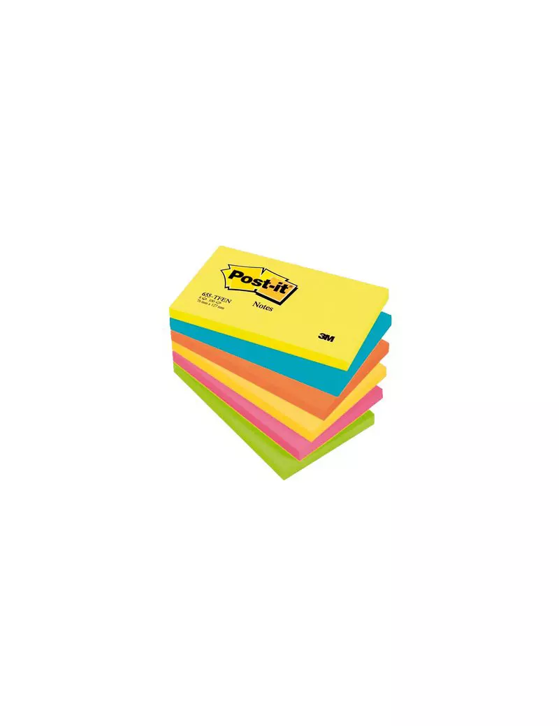 Post-it Note Energy 655-TFEN 3M - 76x127 mm - 67665 (Neon Arcobaleno Conf. 6)