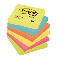 Post-it Note Energy 654-TFEN 3M - 76x76 mm - 67614 (Neon Arcobaleno Conf. 6)