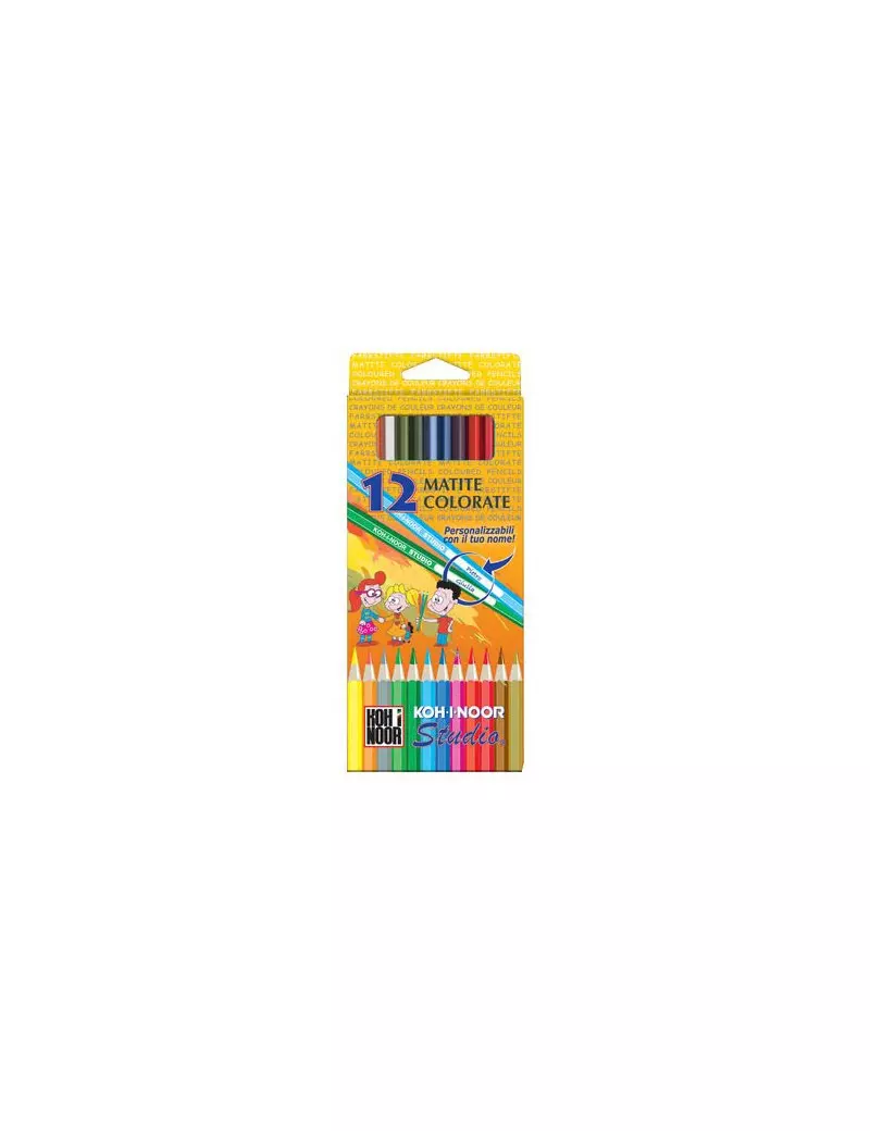 Pastelli Studio Koh-i-noor - 3,2 mm - DH3312 (Assortiti Conf. 12) Pastelli Studio Koh-i-noor - 3,2 mm - DH3312 (Assortiti Conf. 12)