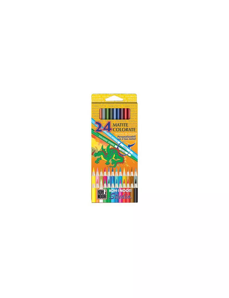 Pastelli Studio Koh-i-noor - 3,2 mm - DH3325 (Assortiti Conf. 24) Pastelli Studio Koh-i-noor - 3,2 mm - DH3325 (Assortiti Conf. 24)