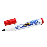 Marcatore per Lavagne Velleda 1701 Bic - Punta Tonda - 1,5 mm - 904939 (Rosso Conf. 12)
