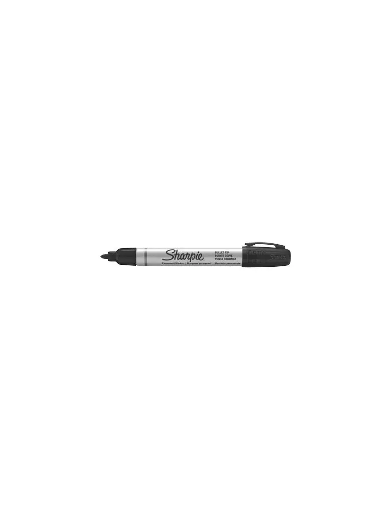 Marcatore Permanente Metal Barrel Sharpie - Punta Conica - 1 mm - S0945720 (Nero Conf. 12)