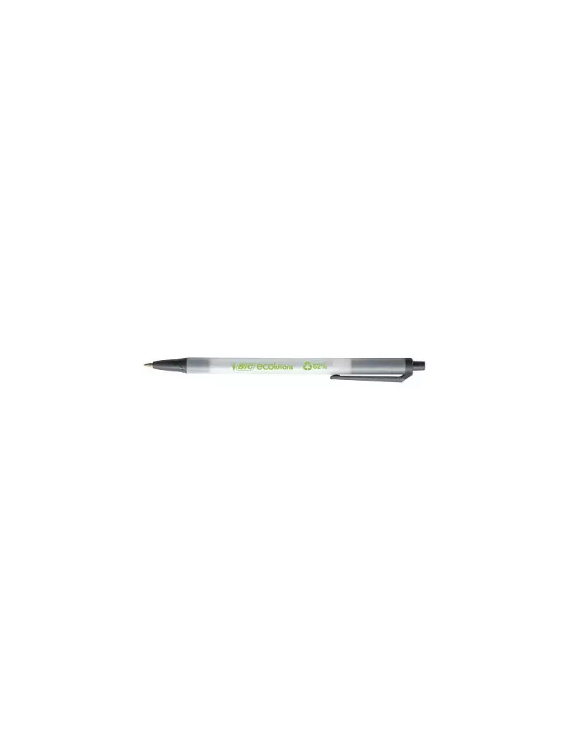 Penna a Sfera a Scatto Bic ECOlutions Clic Bic - 1 mm - 8806871 (Nero Conf. 50)