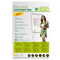 Blocco per Lavagna Earth-It Bi-Office - 65x98 cm - 50 Fogli - FL0325002 (Bianco)