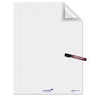 Blocco per Lavagna Legamaster - 80x60 cm - 25 Fogli - 159000 (Quadri 2,5x2,5 cm)