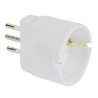 Adattatore di Rete MKC - Schuko - 10A - 492517922 (Bianco)