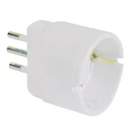 Adattatore di Rete MKC - Schuko - 10A - 492517922 (Bianco)