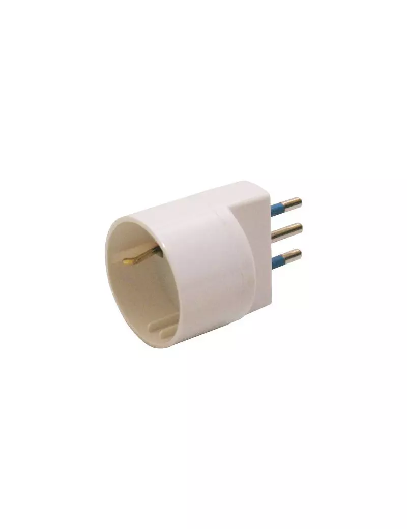 Adattatore di Rete MKC - Schuko - 10A - 492517922 (Bianco) Adattatore di Rete MKC - Schuko - 10A - 492517922 (Bianco)