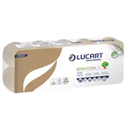 Carta Igienica EcoNatural 10 Lucart - Rotolo - 2 Veli - 160 Strappi - 811822 (Bianco Conf. 10)