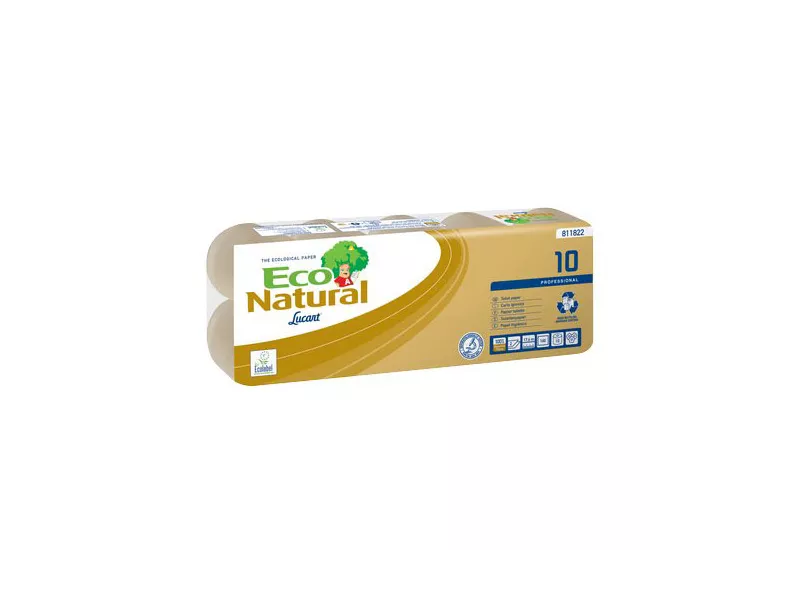 Carta Igienica EcoNatural 10 Lucart - Rotolo - 2 Veli - 160 Strappi - 811822 (Bianco Conf. 10) Carta Igienica EcoNatural 10 Lucart - Rotolo - 2 Veli - 160 Strappi - 811822 (Bianco Conf. 10)
