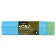 Sacco Immondizia con Maniglie La Piacentina - 30 Litri - 0359C (Azzurro Conf. 15)