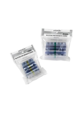 Blister in Plastica per Monete Holenburg - 1 Centesimo - 50 Monete (Trasparente Conf. 20)
