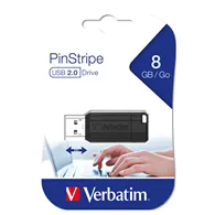 Pen Drive Store'n'Go Pinstripe Verbatim - USB 2.0 - 8 GB - 49062 (Nero)