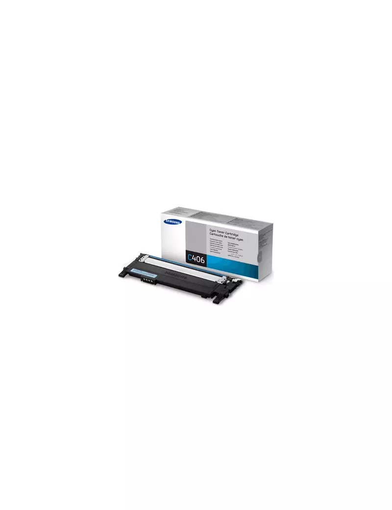 Toner Originale Samsung CLT-C406S ST984A (Ciano 1000 pagine)