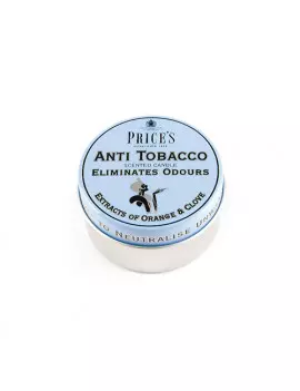 Candela in Lattina Price's - Fresh Air - Anti Tobacco (Orange & Clove)