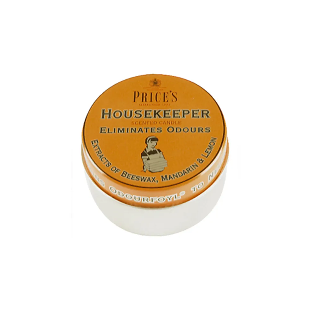 Candela in Lattina Price's - Fresh Air - Housekeeper (Beeswax, Mandarin & Lemon)