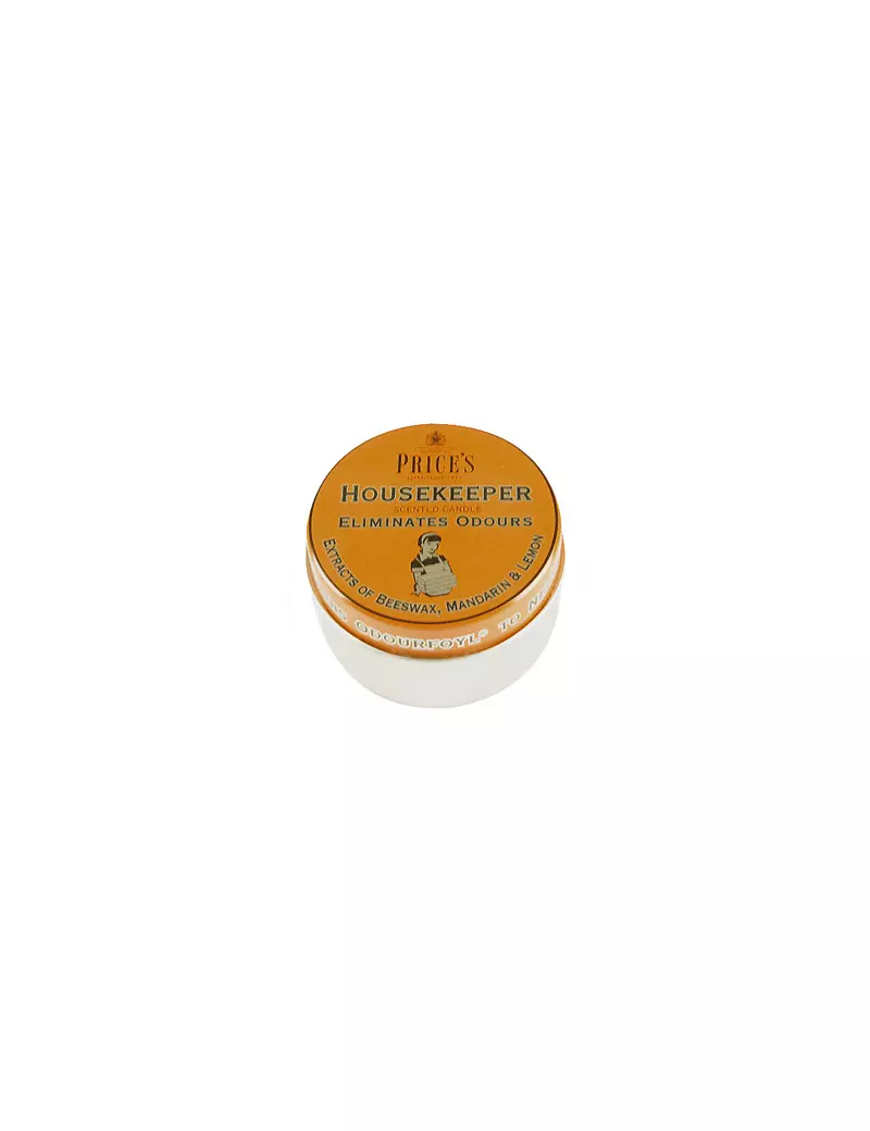 Candela in Lattina Price's - Fresh Air - Housekeeper (Beeswax, Mandarin & Lemon)