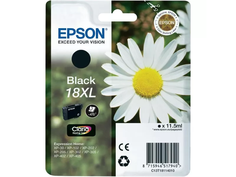 Cartuccia Originale Epson T181140 18XL (Nero XL 470 pagine)
