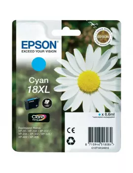 Cartuccia Originale Epson T181240 18XL (Ciano XL 450 pagine)