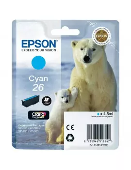 Cartuccia Originale Epson T261240 (Ciano 300 pagine)