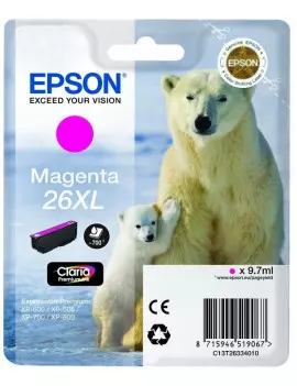 Cartuccia Originale Epson T263340 (Magenta 700 pagine)