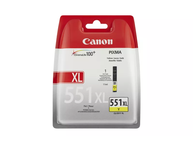 Cartuccia Originale Canon CLI-551Y XL 6446B001 (Giallo 685 pagine)