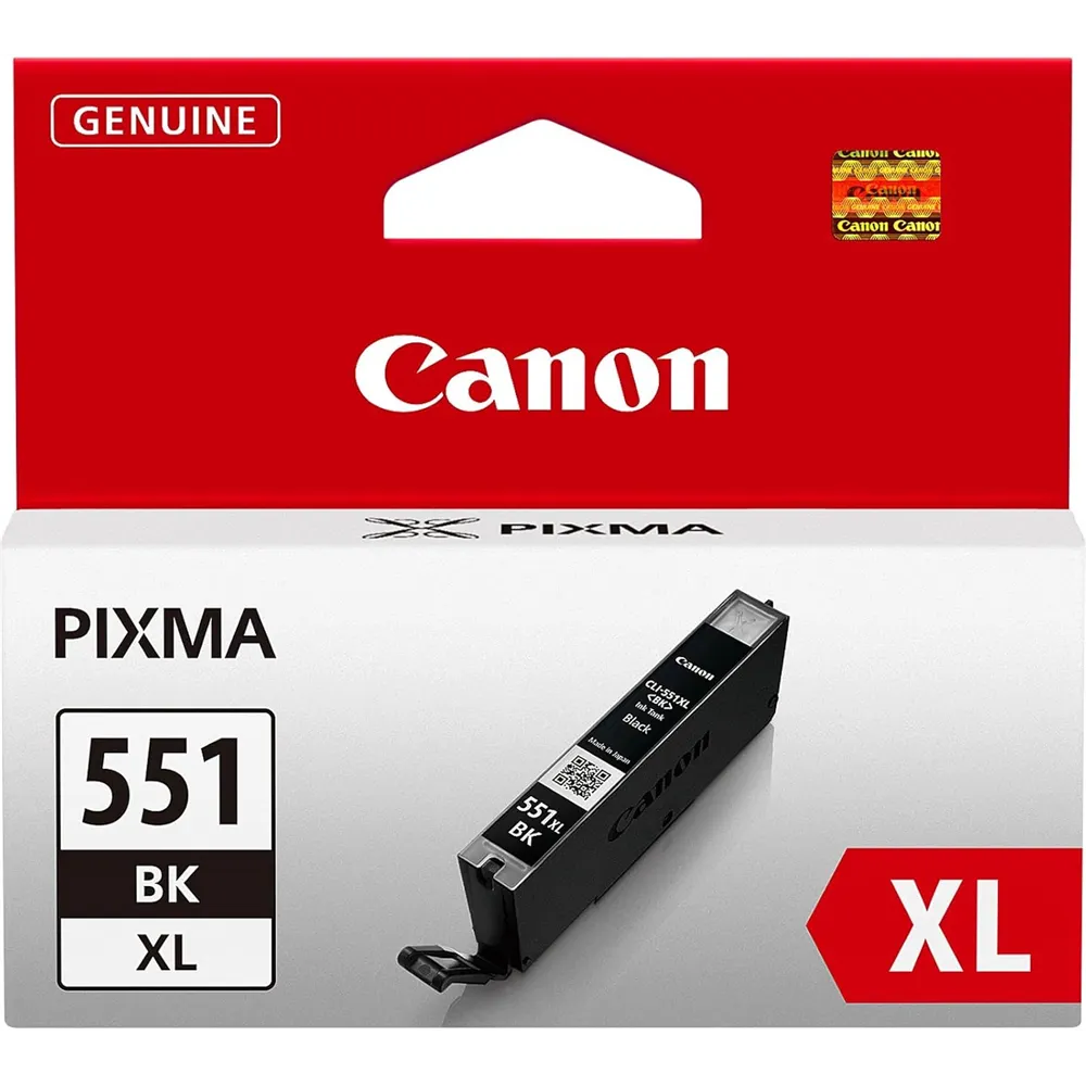 Cartuccia Originale Canon CLI-551BK XL 6443B001 (Nero 4425 pagine)