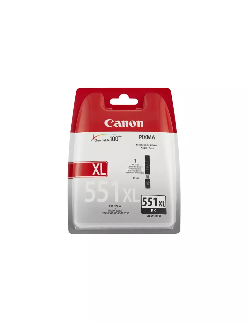 Cartuccia Originale Canon CLI-551BK XL 6443B001 (Nero 4425 pagine)