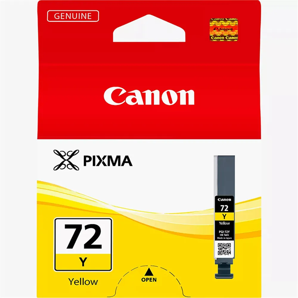 Cartuccia Originale Canon PGI-72y 6406B001 (Giallo 377 pagine)